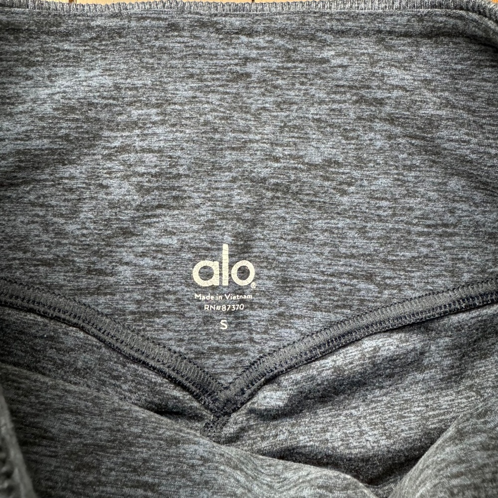 Alo Alosoft Lounge Legging Heathered Navy Blue S - Picture 8 of 8